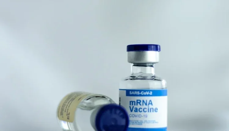 white and blue labeled bottle